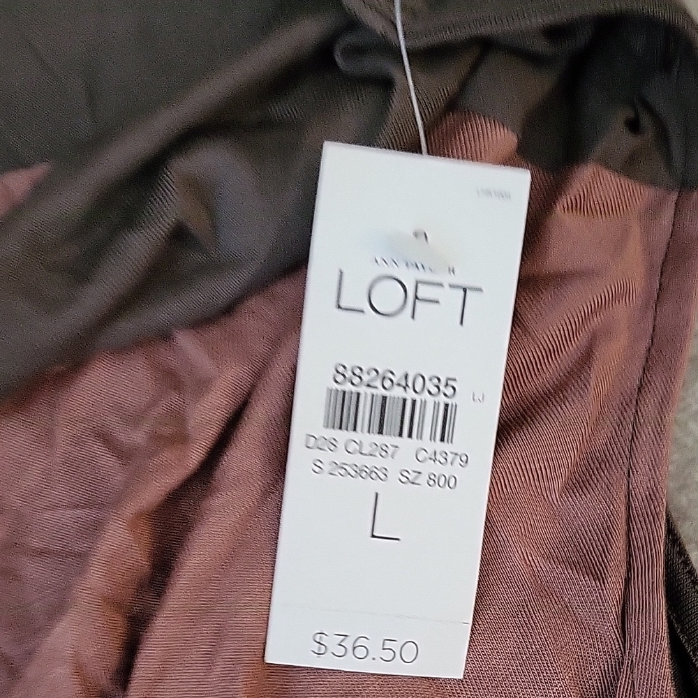 LOFT Two-Tone Sleeveless Blouse - Picture 3 of 3